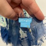 J. McLaughlin  Giselle Scarf NWT $98 Silk Blend Pinwheel‎ Patch Green Blue Neck Photo 2