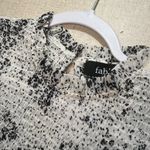 fab'rik Fab’rik Long Sleeve cream blouse with black Photo 2