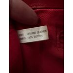 Vintage Medallion Red Leather‎ Perforated Shoulder Bag Purse Y2K Style Photo 8