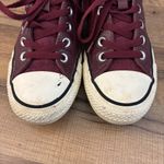 Converse  All Star High Street Ox Leather Burgundy Shoes Sneakers Photo 3