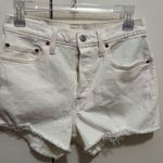 Levi's Levi’s 501 Cream Denim Shorts - Size 27 cutoff 90’s Photo 0