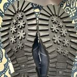 barney's new york NEW  Leather & Shearling Lined Navy Booties $795 Photo 5