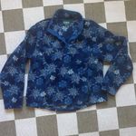 L.L. Bean Snowflake Fleece Jacket Blue Size L Photo 0