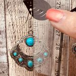 New Fashion Jewelry Southwest Faux Turquoise Statement Necklace, Earrings & Bracelet Set Blue Photo 11