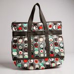 LeSportsac LeSportsSac Large Travel Tote Apple print Gray Photo 0