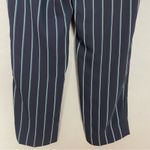 Banana Republic NWT Avery Pants Striped Navy Blue Mid Rise Ankle Length Size 8 Photo 7