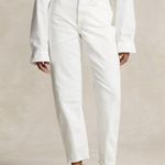 Polo Ralph Lauren Curved Tapered Jeans in Crocus Was/White Size 28 NEW w/Tag White Photo 3