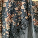 Anthropolgie Akemi + Kin Embroidered Blue Floral Flowy Short Sleeve Top Size M Size M Photo 10