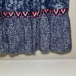 Sundance  Talulah Tiered Dress Bohemian Floral Aztec Embroidered Western Small Photo 5