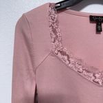 Jessica Simpson  Blush Lace Trim Top Photo 3