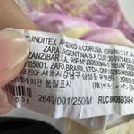 ZARA  Trafaluc Shirt Womens Medium Tie Dye Pastel Puff‎ Sleeve Top Photo 4