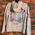 Brooklyn Cloth  womens no more worries hoodie sweatshirt beige L Photo 5