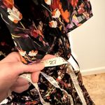 Lane Bryant Black Shimmer Floral Midi Dress (Size 16) Photo 5