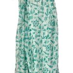 Boutique Mint Green Lighthouse Nautical Thin Summer Scarf Photo 0