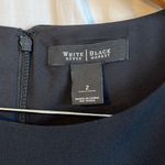 White House | Black Market  Boat Neck Pleated Long Sleeve Mini Shift Dress Photo 4