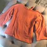 ZARA Orange Sweater with Cut Out Neckline Photo 2