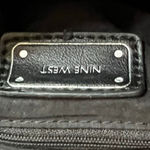 Nine West  Black Faux Leather Foldover Crossbody Bag Wristlet Photo 7