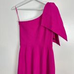 Dress the Population  Tiffany One-Shoulder Midi Dress Bright Fuchsia Size Small Photo 8