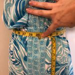 Lilly Pulitzer Windward Dress Resort White Blue Sea Ruffles Mini Beach Summer Photo 6