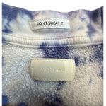 Mother Denim Size XS Square Wash Tie Dye Sweatshirt Blueberry Rainbow Patch #N12 White Photo 7