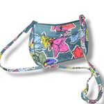 Vera Bradley Crossbody Purse Falling Flowers Leaves Full Zip Pocket Quilted Bag Photo 4