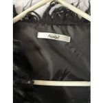 Papaya  Shaggy Vest L Black Faux Fur Open Front Boho Rock Chic Mod Punk Med Photo 1