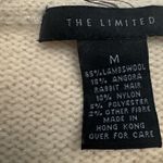 The Limited  Oatmeal Metallic Cropped Angora Wool Blend Sweater Women’s Medium Photo 7