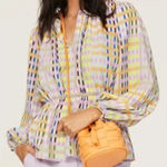 Stine Goya Karin Plaid Blouse Sz. M Size M Photo 0