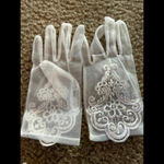 wedding bride lace gloves white Photo 1