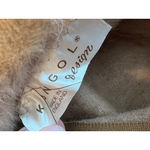 Vintage Kangol Furgora Hat Tan Angora Rabbit Fur Bucket Hat Made in England Boho Photo 2