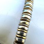 Mixed metal disc stretchy bracelet Gold Photo 1