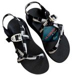 Chacos NWT Chaco Z Cloud Sandals Size 11 Black White Grey Geometric Retail $105.00 Photo 0