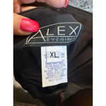 Alex Evenings  Black Gold Geometric Metallic Tank Top XL Photo 3