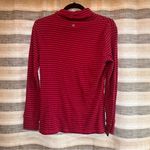 Talbots T By Pink And Navy Stripe Turtle Neck Long Sleeve Size Small Photo 1