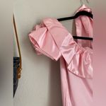 Vintage Handmade Pink Ruffle Neckline Tulle Dress Photo 6