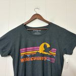 Ariat “Wild Country” Graphic Tee Women’s XL – Charcoal Crewneck NWT Photo 2