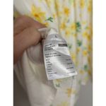 Sophie Rue Large  Rayon Puff Sleeve Mini Dress Butter Yellow Floral Sundress Photo 7