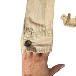 Columbia Beige Long Sleeve Hooded Cotton Hemp Blend Hiking Shirt Women Sz S Photo 3