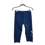Oiselle Womens Blue Cropped Leggings with Bird Detail Size 4 Photo 1
