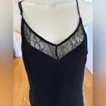 ASTR Black Romper with Lace V-Neck Photo 1