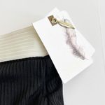 Jessica Simpson [] Black White Ribbed High Waisted Bikini Bottom NWT Size Large L Photo 9