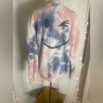Urban Nation Smile Face Tie Dye Sweatshirt Pullover XL Pink Photo 7
