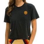 Aviator Nation Smiley Embroidery Boyfriend Tee Photo 0