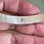 Brighton  black leather and Silver hinged bracelet Photo 4