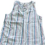 st. john's bay St. John’s Bay Striped Notch-Neck Sleeveless Tank Top Size M NWT Photo 1
