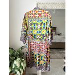 ZARA  Satin Effect Printed Belted Kimono Robe Photo 9