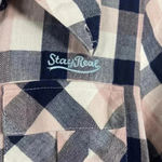 Envol Alec Ning X Stayreal Designer Plaid Polka Dot Chiffon Dress Size M Cowgirl Black Size M Photo 4