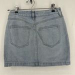Kendall + Kylie  Light Wash Denim Zipper Mini Skirt Womens 24 Blue Photo 6