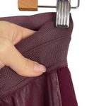 Paige  Paloma Genuine Leather Panel Paloma Leggings Pants Burgundy Small Photo 11