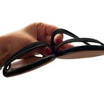 J.Crew NWT  Block Heel Multi Strap Leather Suede Black Sz 8.5 Photo 4